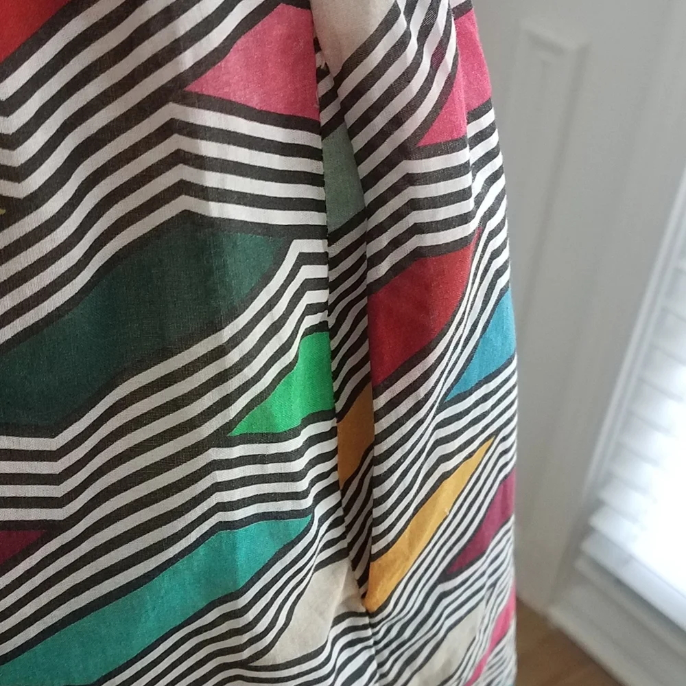 Vilagallo Adrianna Multicolor Printed Shirt Dress Cotton‎